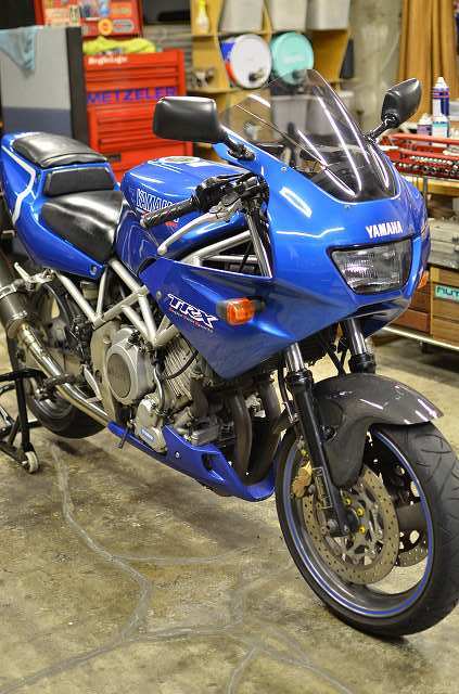 TRX850ミニメンテの巻き