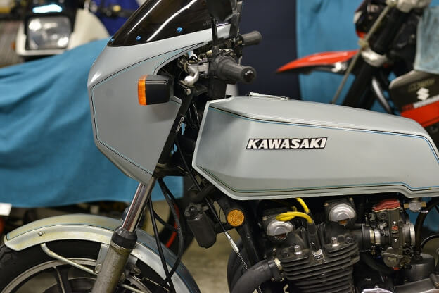 Z1R ポッキリバイク車検　デコメンテ　ニューテックオイル交換等
