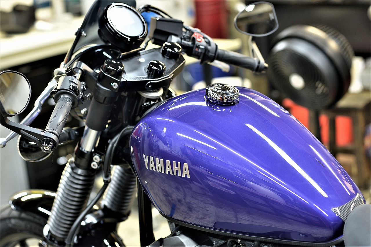YAMAHA XV950 RACER C-Spec ボルトCスペック ハンドルが振れる件 ...