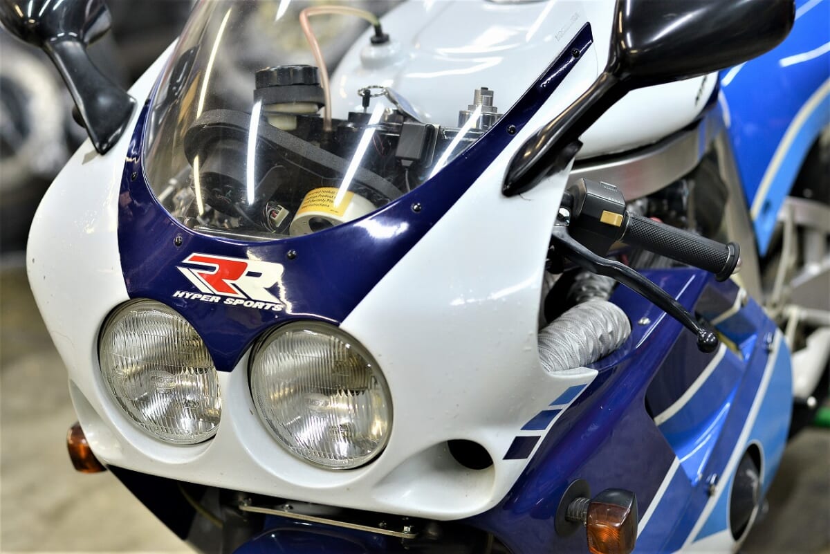 地味にレアパーツ満載！限定車GSX-R750RK 車検　フォークOHと東洋硬化再メッキ