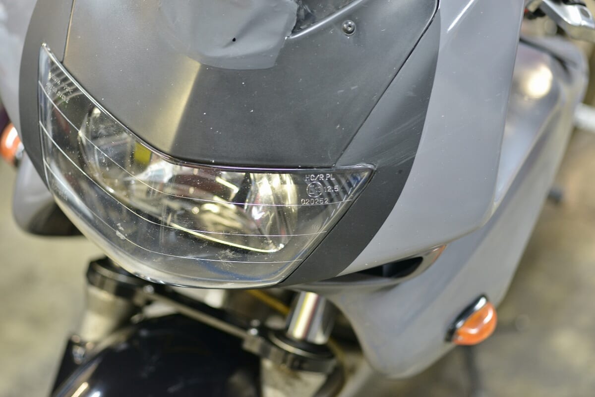 違和感？粘土の様なハンドリング。VTR1000F　フロント回り点検