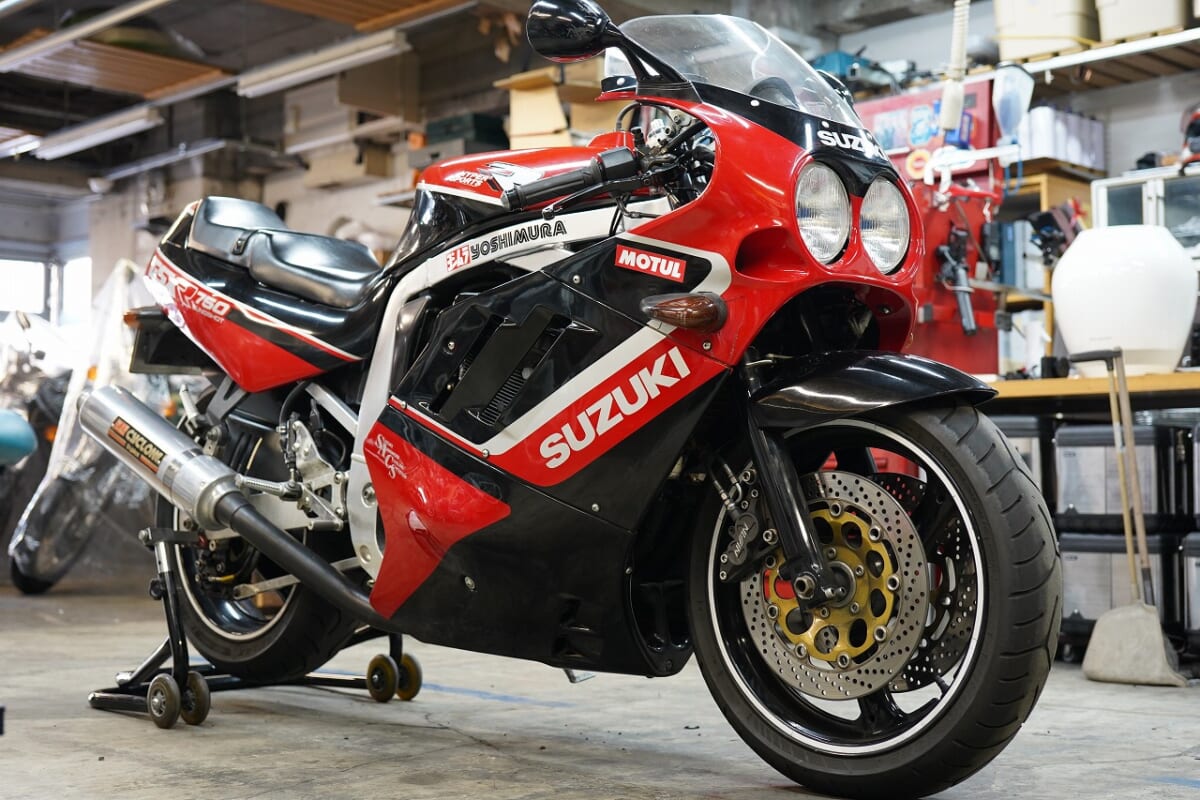 憧れのナナハン！驚異の油冷ショートストローク。GSX-R750J 油冷メンテ　メーター修理　デコボコ油冷ハンドルスイッチ　インマニ　ハブダンパー交換　