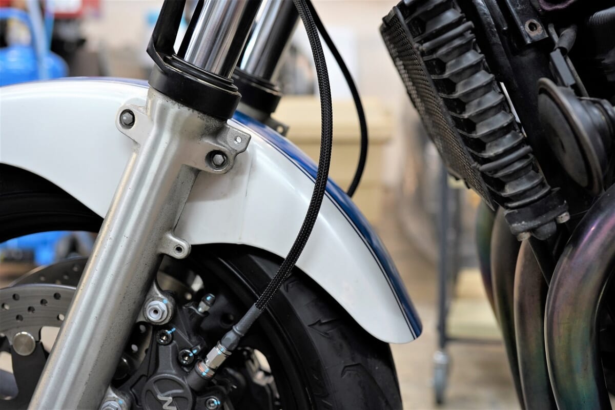 男の？漢の？バイク…GS1200SS。車検　デコメンテ　SUSブレーキホース製作　オイル交換　メーター周り研磨など