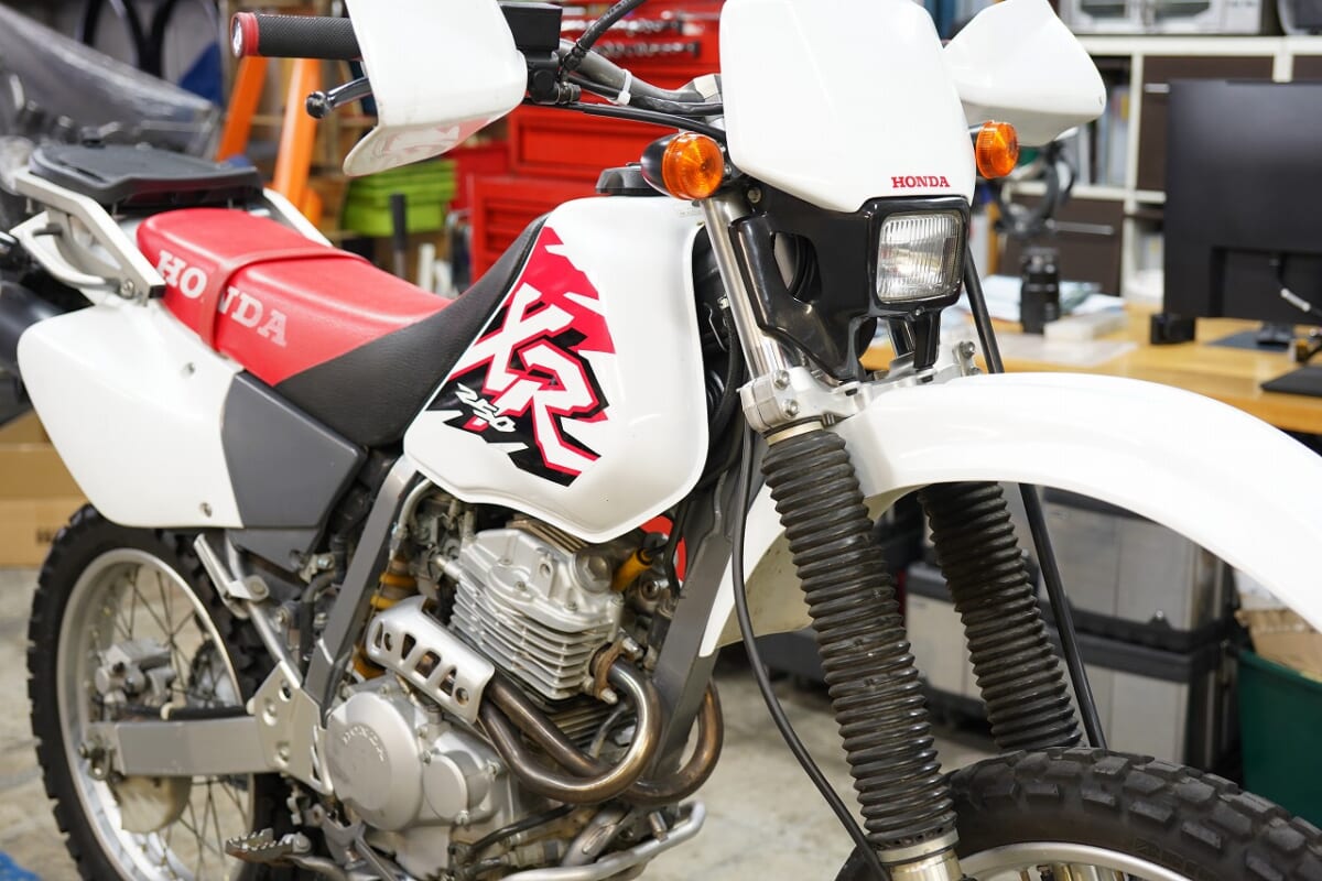 XR250 MD30 チェーンスプロケット交換＆クラッチワイヤー交換