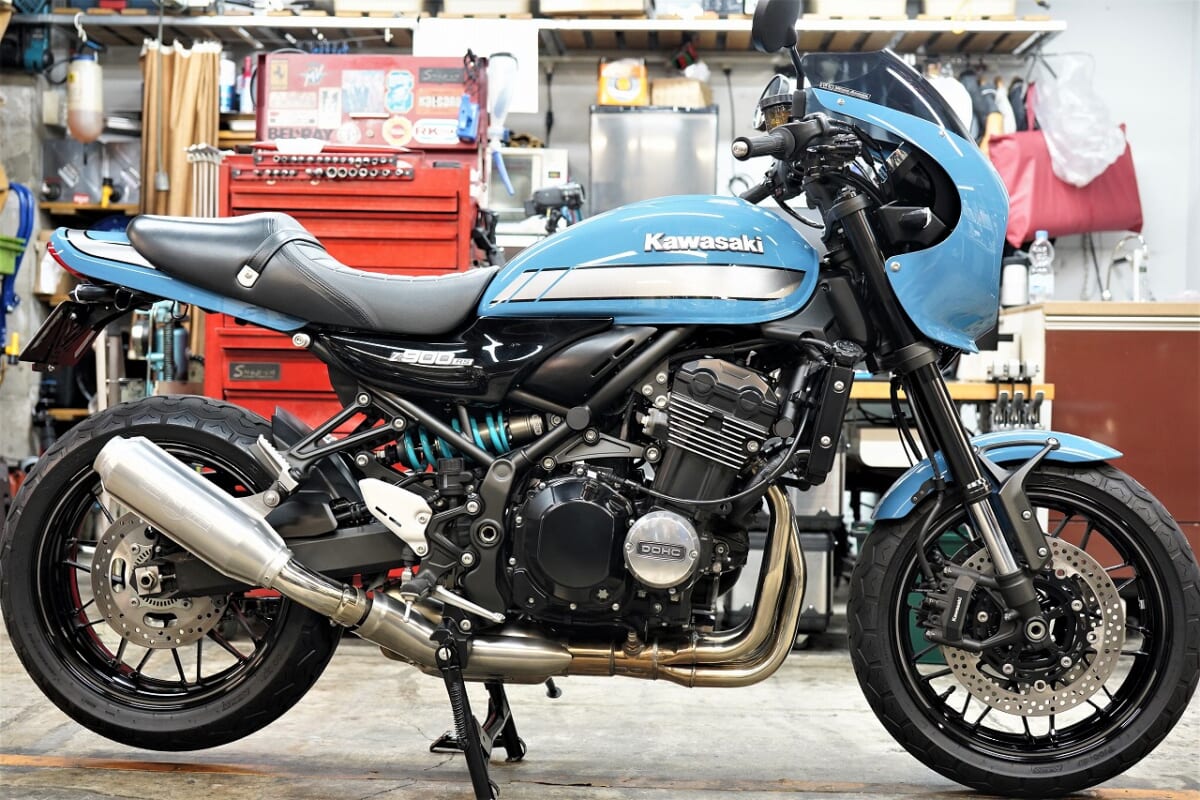 Z900RS。車検　構造変更　ブレーキフルード交換　クーラント交換
