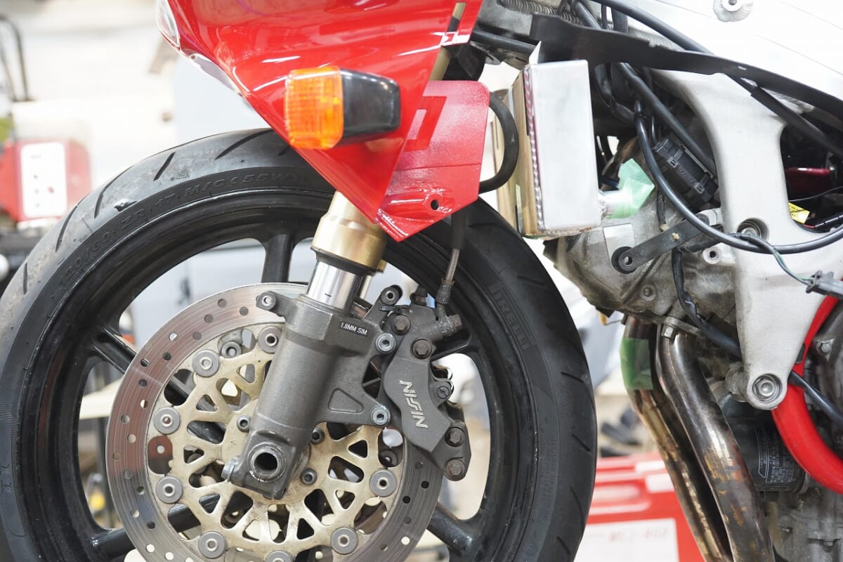 RVF400 GPIラジエター＆ホース交換