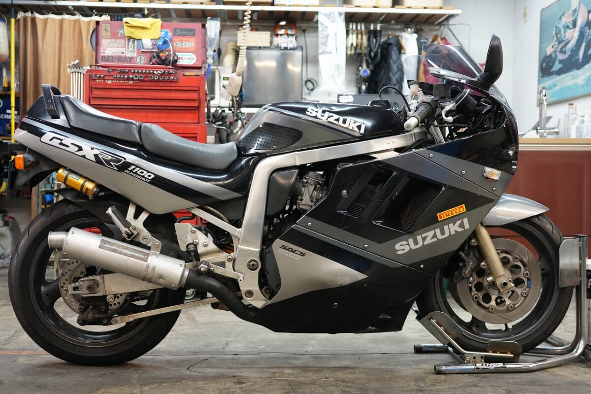 GSX-R1100K 車検　OHLINS OH