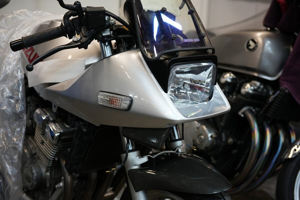 GSX250S キャリパーOH フロントメンテ（フォークOH)再メッキ　ハンドル研磨など