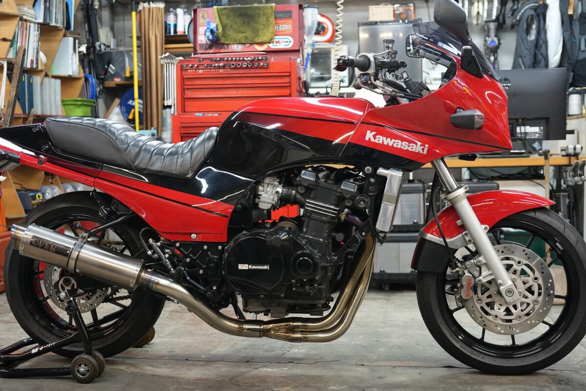 GPZ900R サンスターブレーキディスク交換　リアマスターOH 油圧ブレーキスイッチ