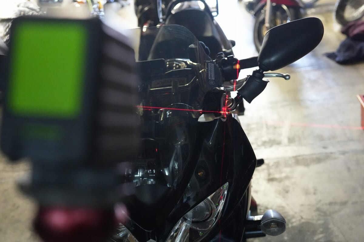 バンディット1200　車検　ロングフェンダー　レーダーステー製作