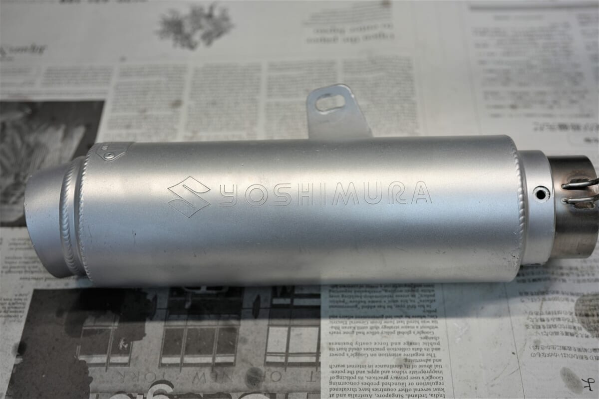 YOSHIMURA ヨシムラ　アルミサイレンサー分解　OH 中を見てみます(*’▽’)