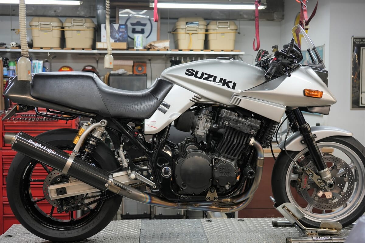 GSX1200S イナズマ1200油冷カタナ　オイル交換