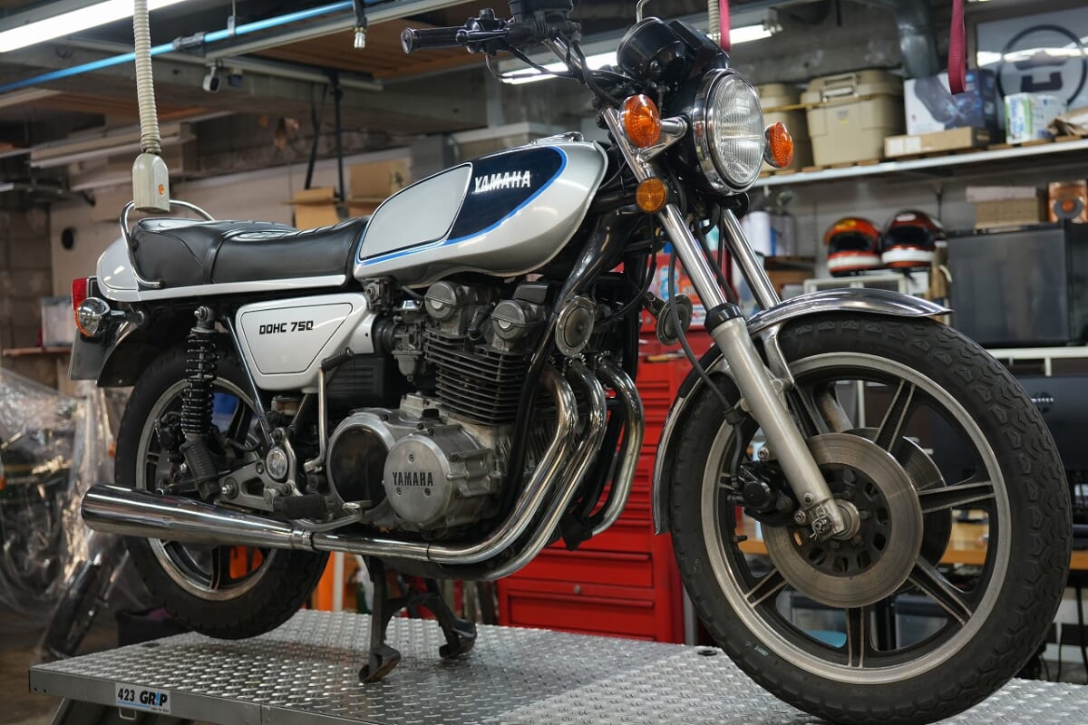 GX750(XS750) 車検　キャリパーOH ブレーキホース製作　ヤマハ純正ラジアルマスター取付その他