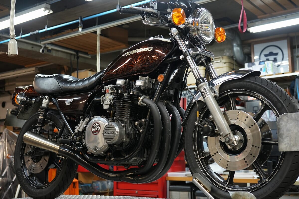 Z1000LTD 車検　デコメンテ　キャブOH ウインカー交換など