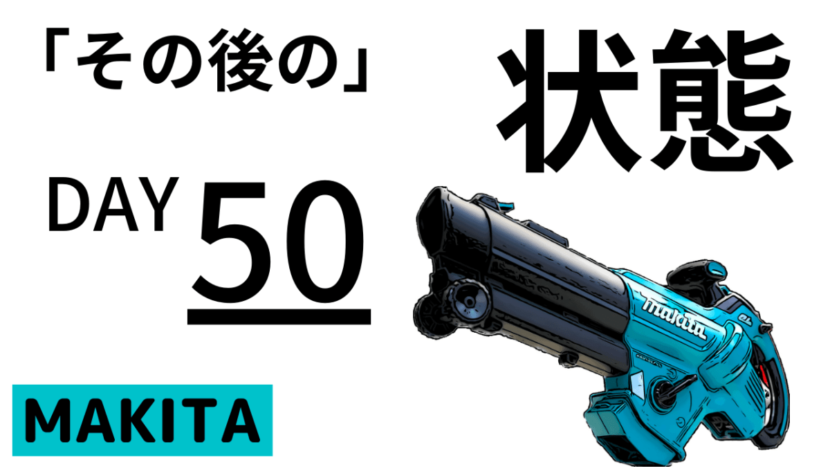 ガンガン使った50日「その後の状態」充電式ブロワ集塵機18v MUB187D