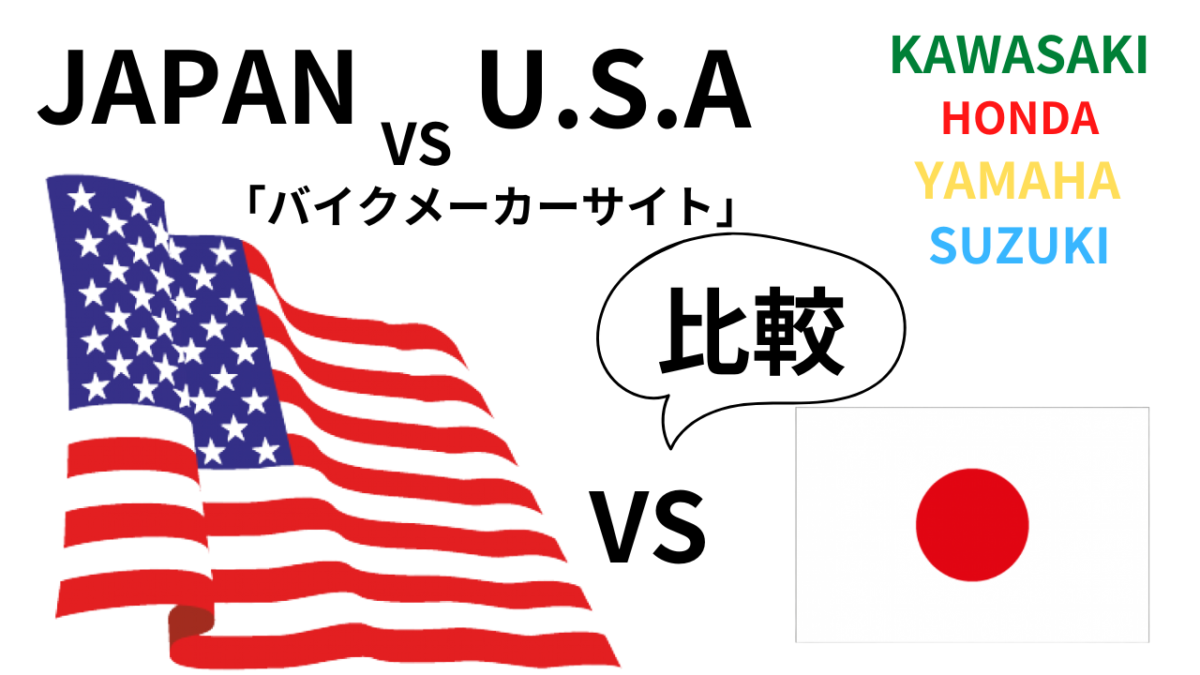 残念ながら「U.S.Ａはかっこいい」バイクメーカーサイト比較(;’∀’)