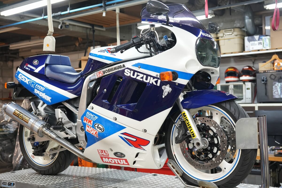 GSX-R1100K FCCクラッチ　タイヤ交換　シェルアドバンスオイル交換