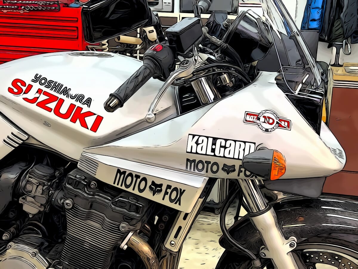 GSX1200S イナズマ1200油冷カタナ　ヨシムラST-1カム組付け　FCCクラッチ　ヨシムラエンジンカバー　ステップキットなど