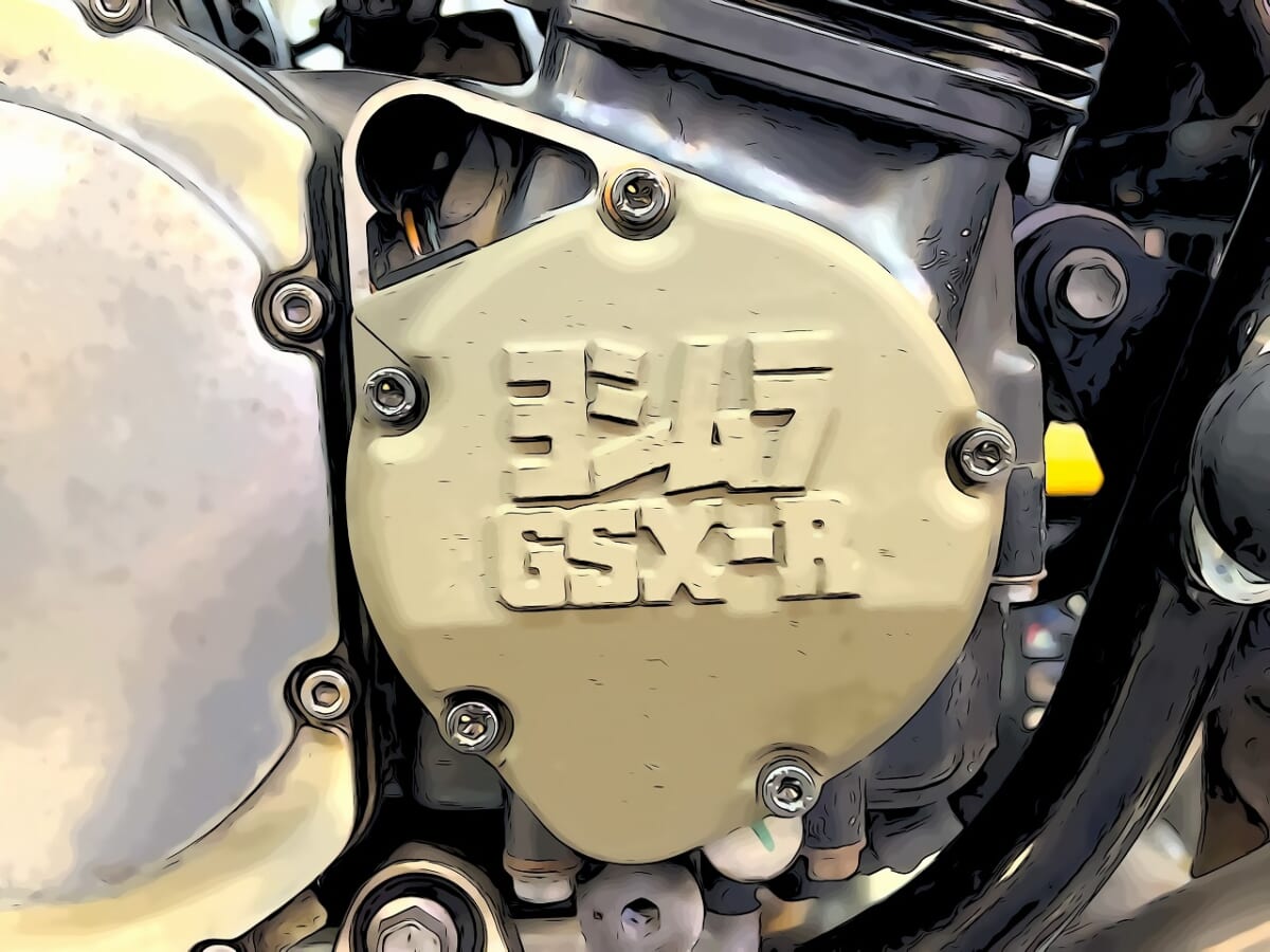 GSX1200S イナズマ1200油冷カタナ　ヨシムラST-1カム組付け　FCCクラッチ　ヨシムラエンジンカバー　ステップキットなど