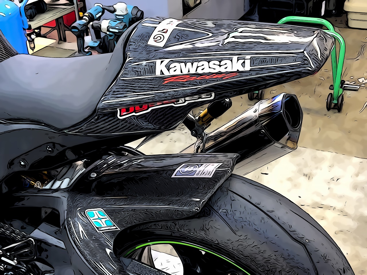 ZX10R フェンダーレス製作 オイル・フルード・冷却水交換 | decoboco