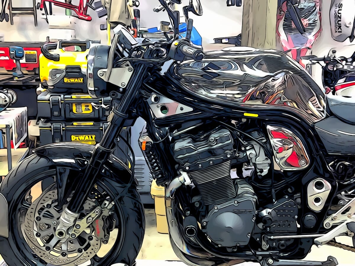 GSF1200 シェルアドバンスオイル交換　ゲイルスピードワイヤークラッチホルダーなど