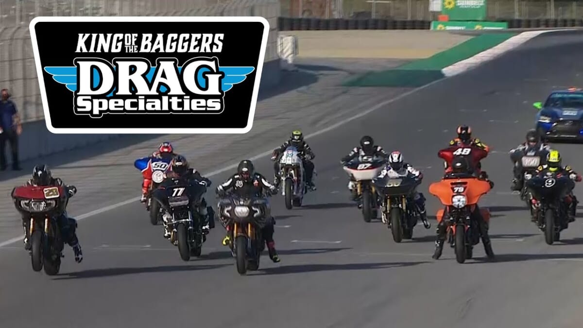 MotoAmerica Drag Specialties King of the Baggers Race at Laguna Seca 2020