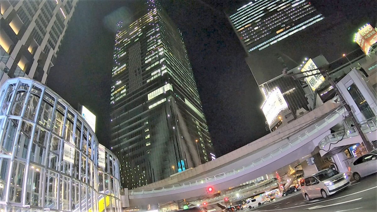 【モトブログ・試乗】Tokyo Shibuya Scramble Intersection Night view CB1100 SC65
