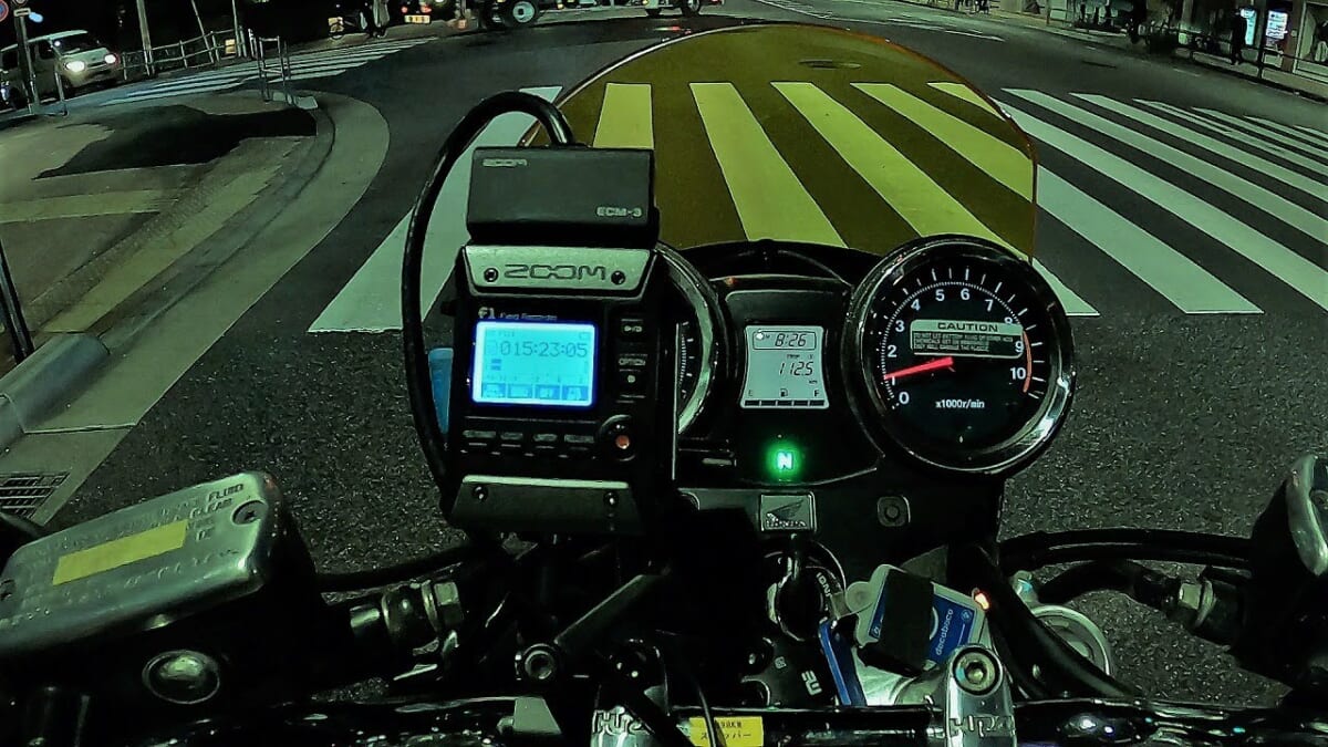 【モトブログ・試乗】ZOOM F1 CB1100 SC65 Night view Tokyo Station Tokyo Tower Ginza Motorcycle