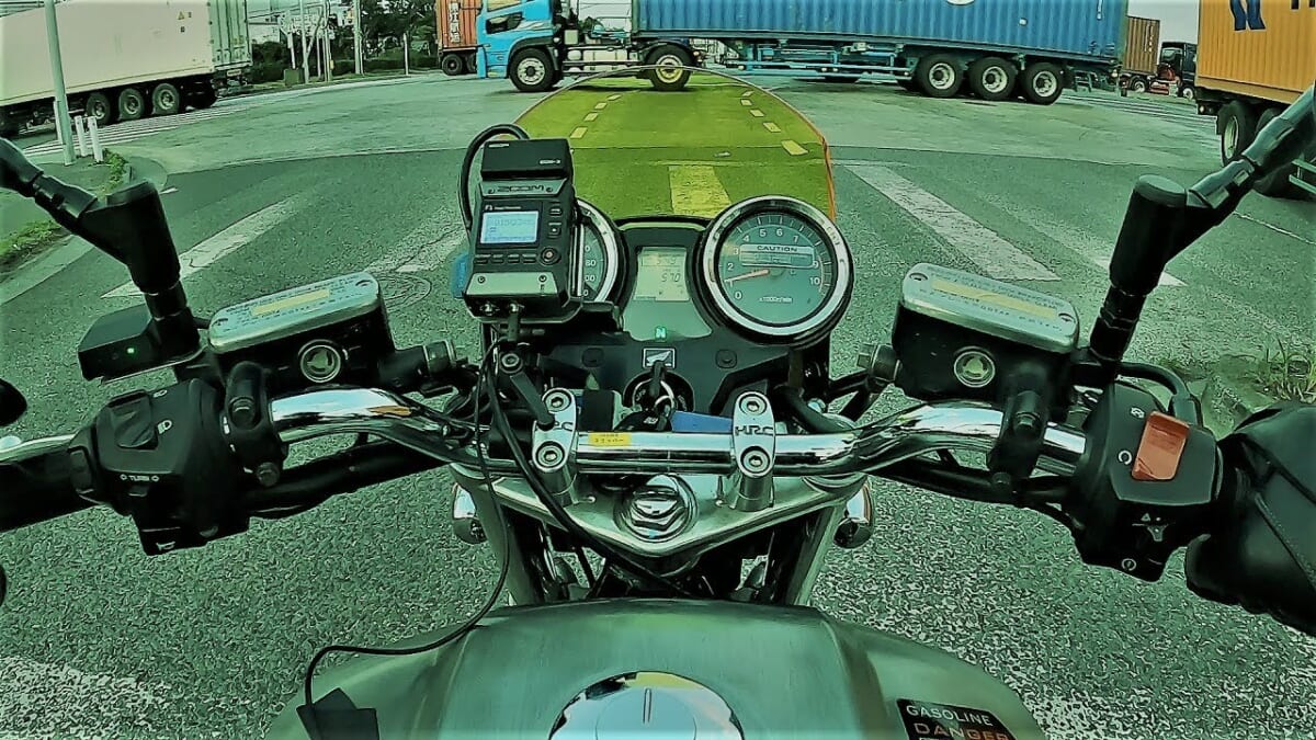 【モトブログ・試乗】ZOOM F1 Field Recorder  CB1100 SC65 Aomi Odaiba Tunnel
