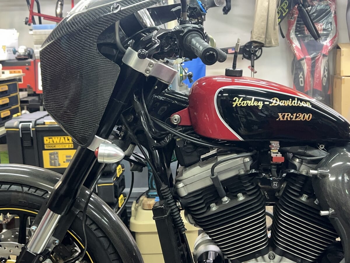 スポーツスター1200 追加作業ETC取付　USB-C取付　