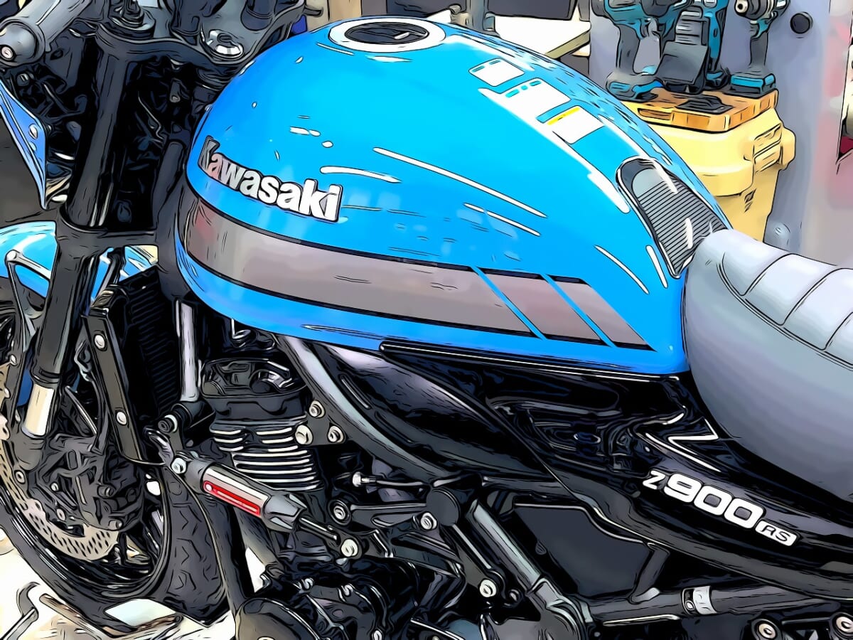 Z900RS 車検　フルード交換　キャリパー洗浄　冷却水交換