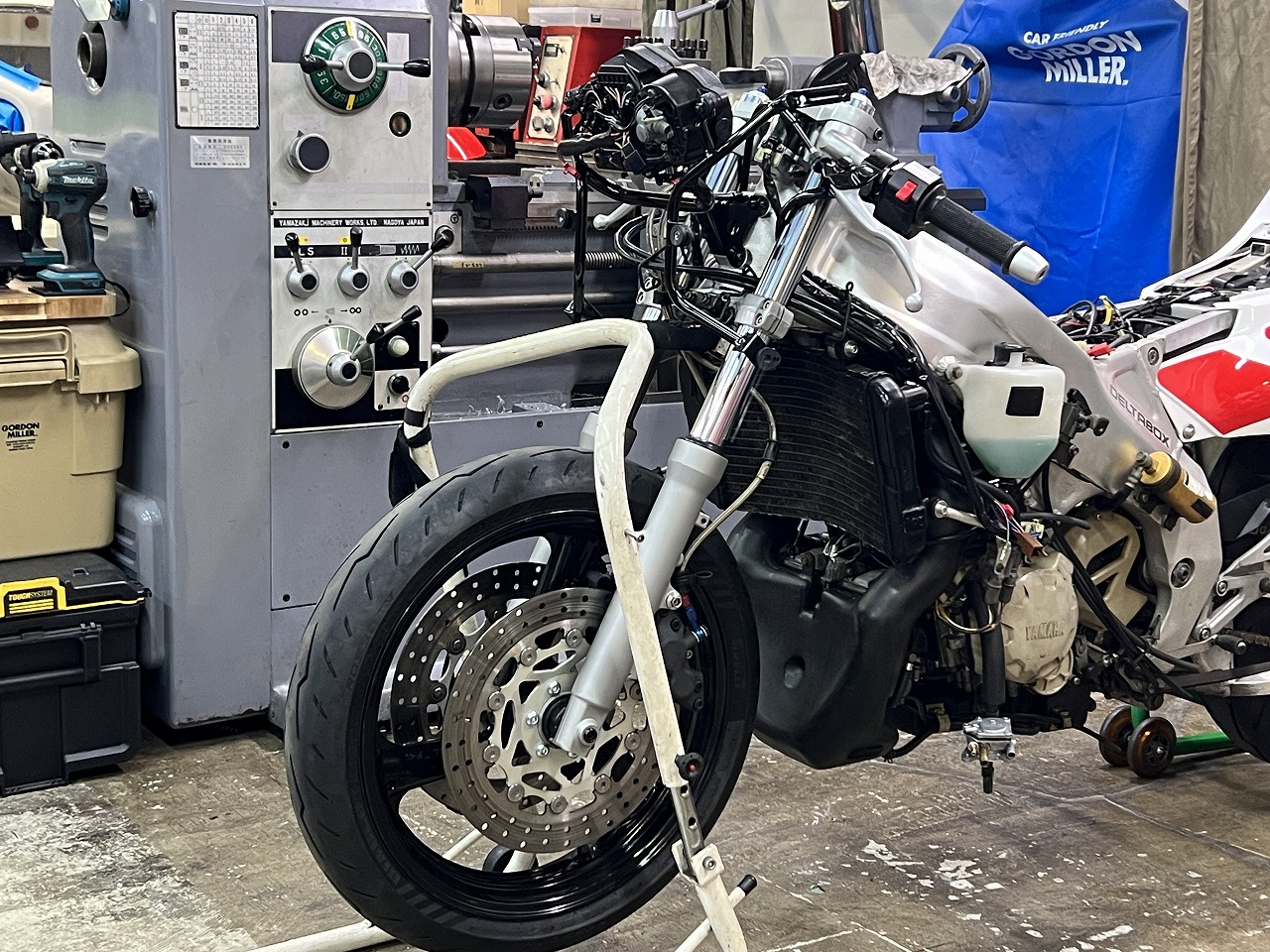 TZR250 3MA フォーク/ステムOH 塗装その他