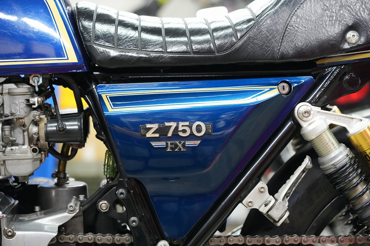 爆騰のZ750FX-1 車検 ブレーキホース製作 エンジンマウント