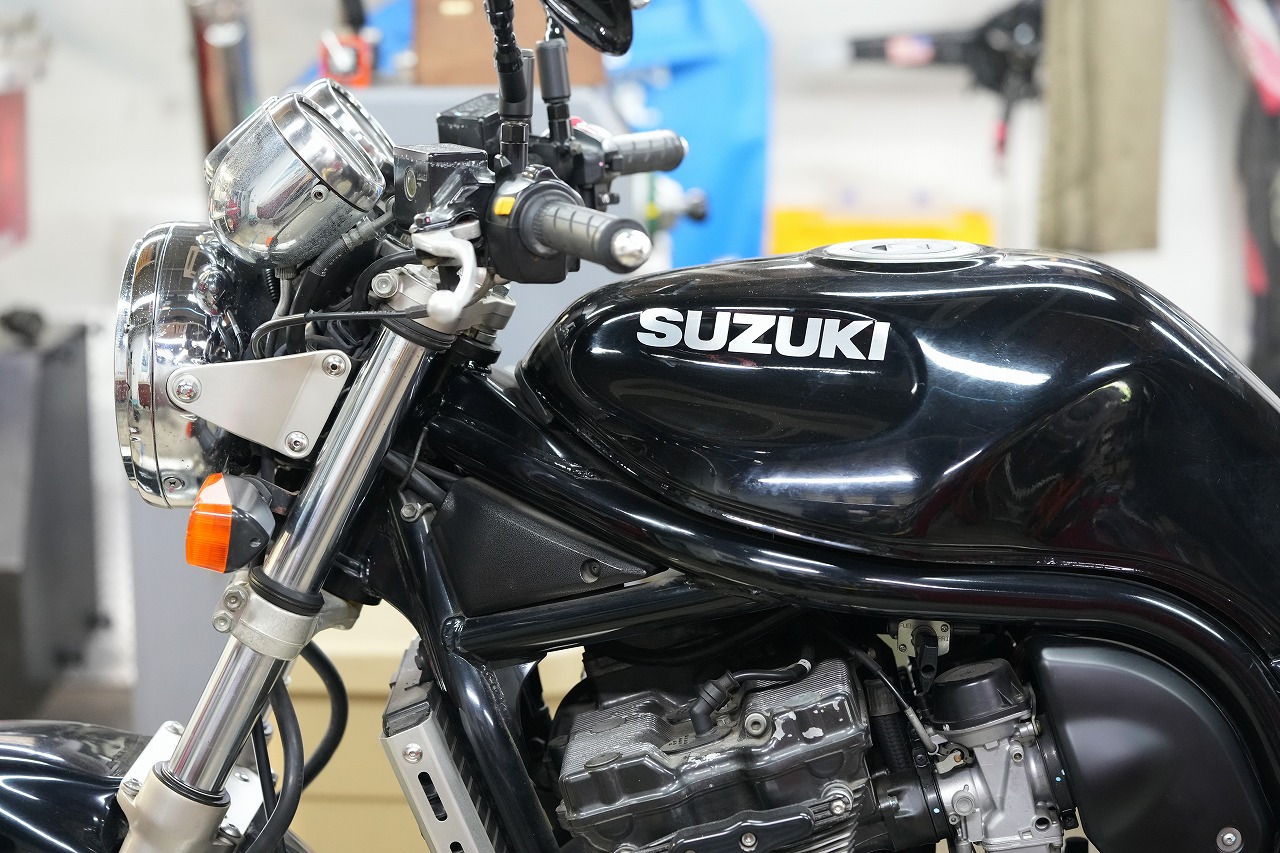 沖縄で人気の？GSF1200 車検 不動 ハンドル交換 | decoboco